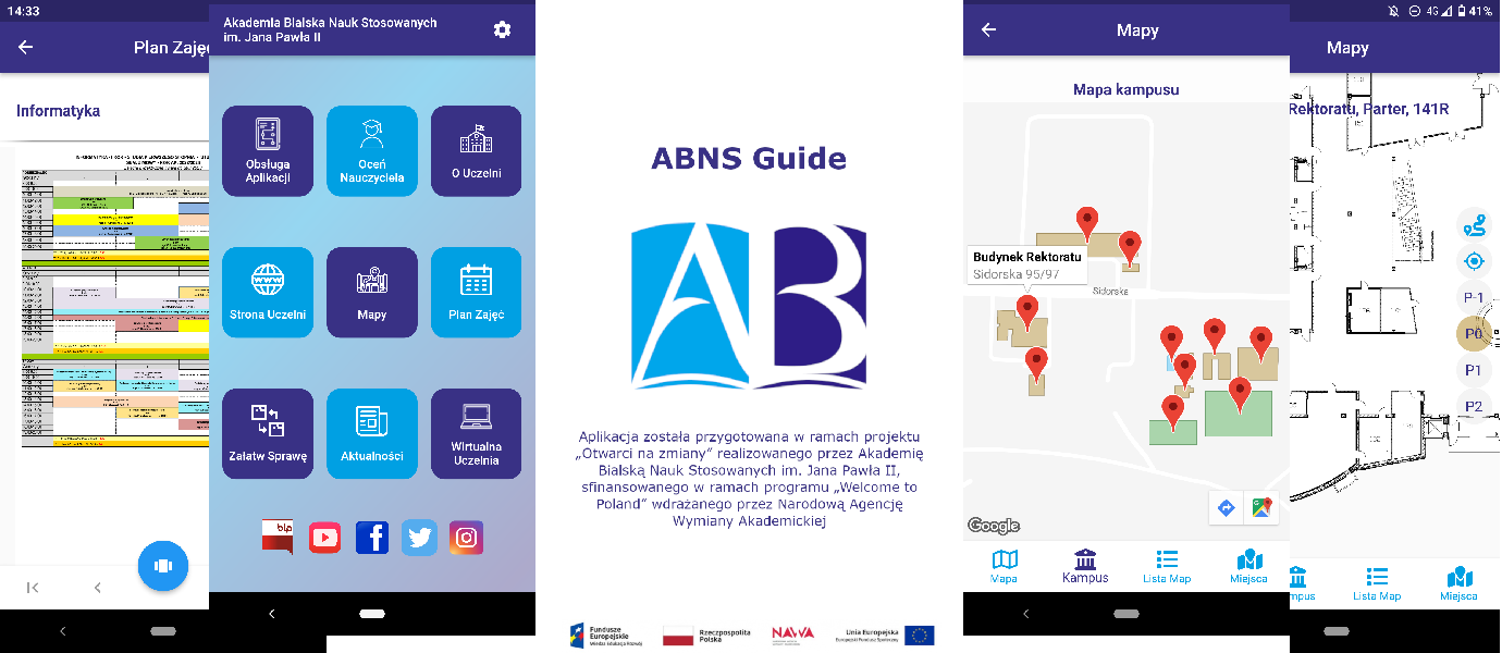 aplikacja mobilna ABNS Guide